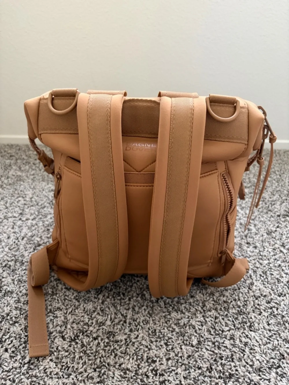 Dagne Dover Compact Backpack in Camel Tan